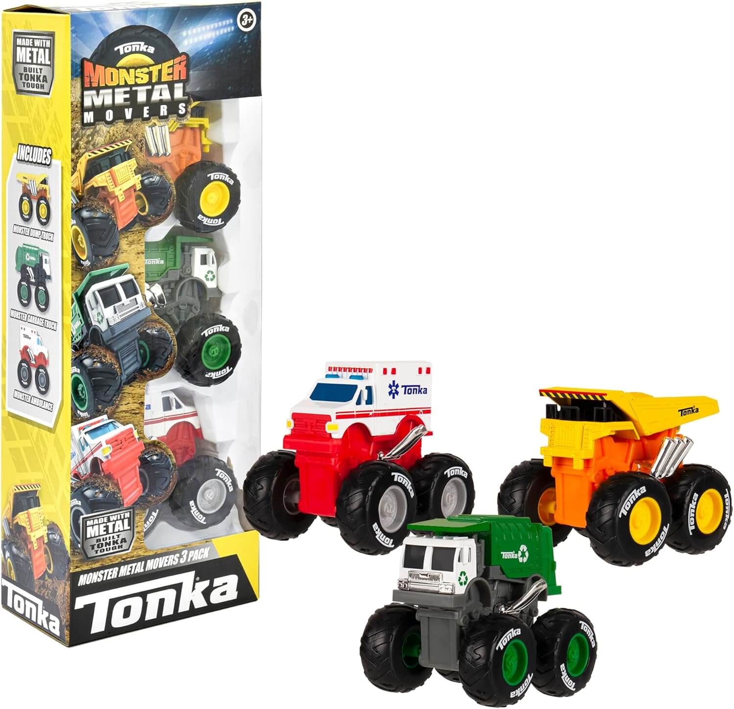 3-Pack Dump, Garbage & EMT Trucks